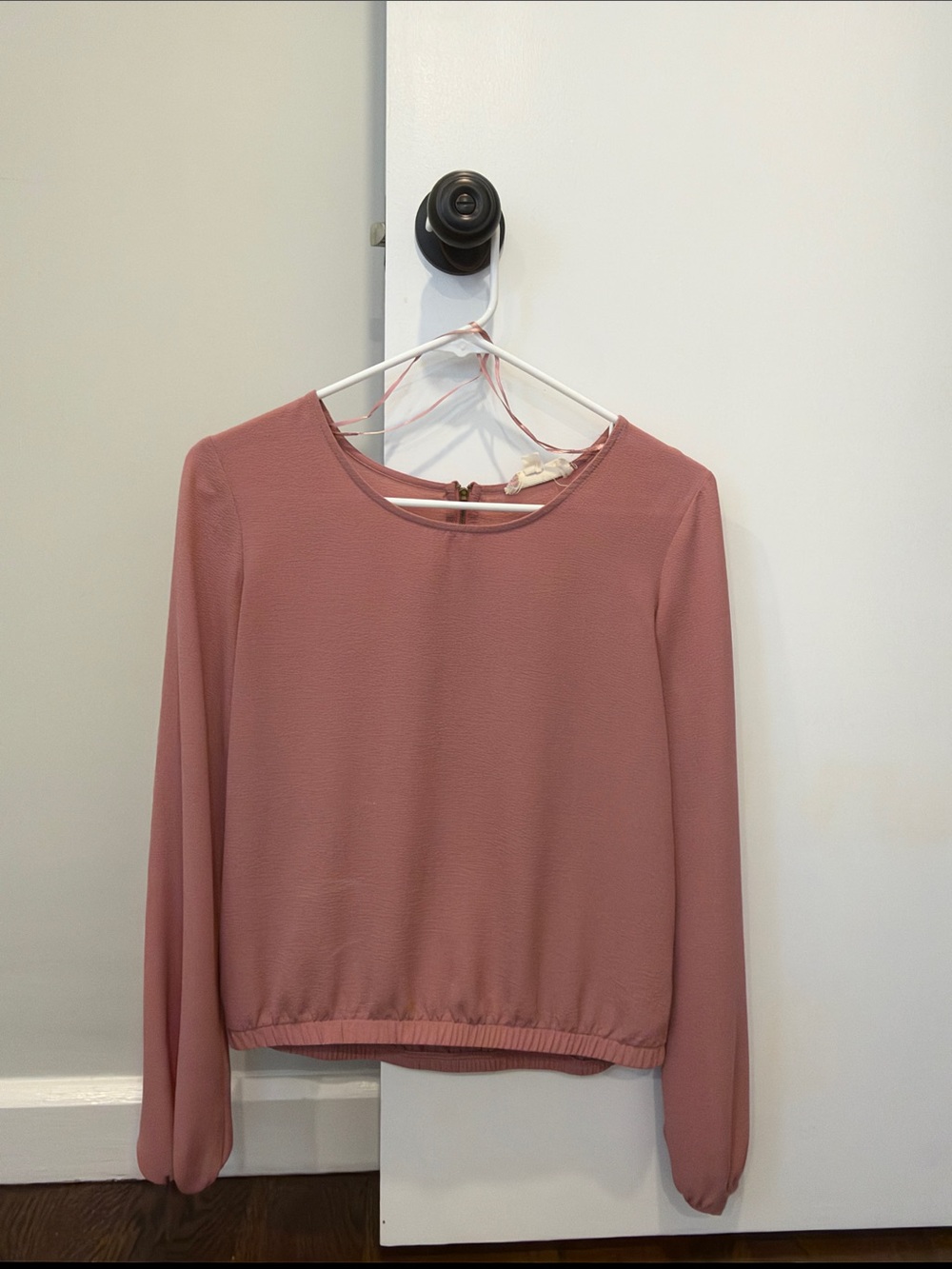 Women's Dusty Rose Long Sleeve Blouse
